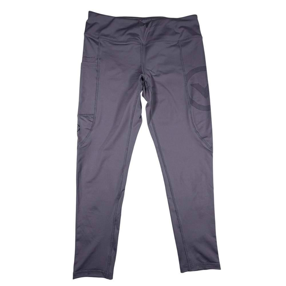 Virus Action Sport Performance Womens Medium 28 Fit Leggings Purple Side Pocket
